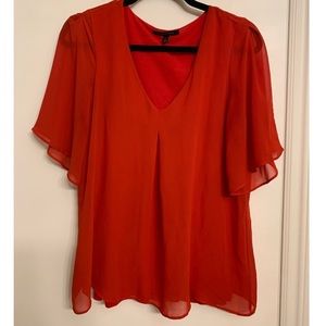 Banana Republic Red Sheer Women’s Shirt